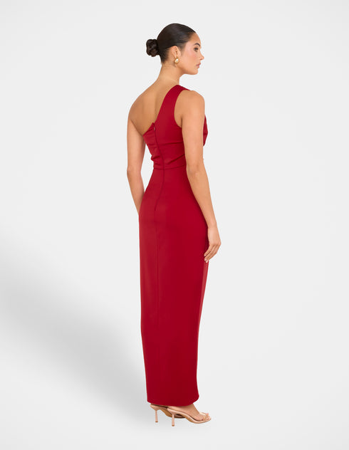 Ulya One Shoulder Satin Gown